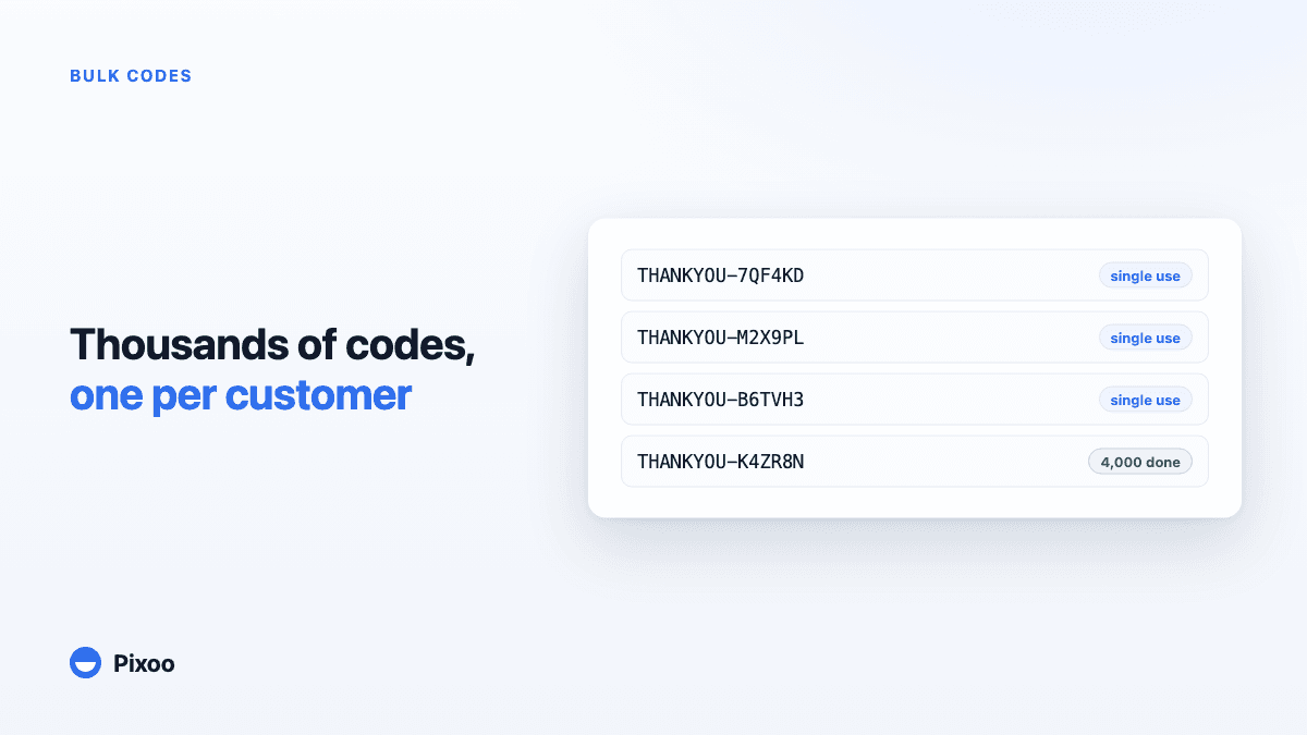 How to Generate Thousands of Unique Discount Codes on Shopify