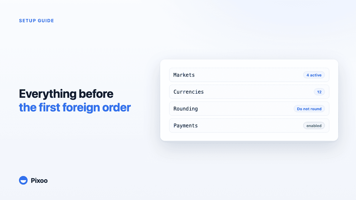 Shopify International Sales: Complete Setup Guide with Pixoo