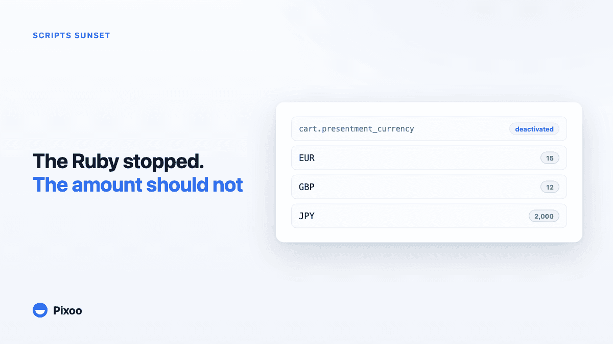 Shopify Scripts Handled Discounts in Different Currencies. Here Is What Replaces Them